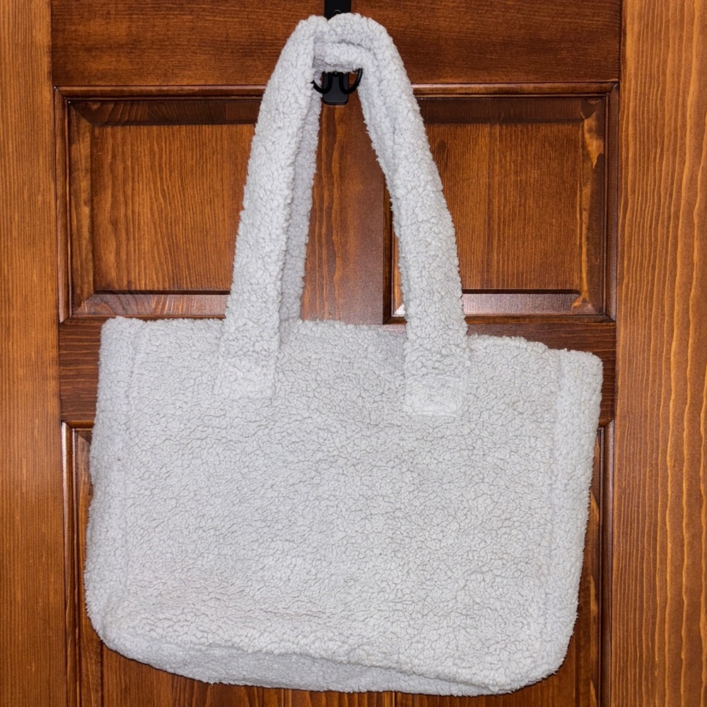 32 Degrees Plush Gray Tote Bag